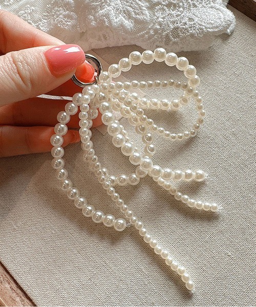 LA VORAGINE（ラ ヴォラジネ）の「パールリボンチャーム（チャーム・レディース・シルバー/ホワイト/ブラック・FREE）」の16枚目の写真