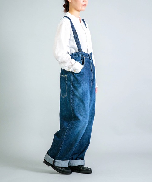 OMNIGOD womens / オムニゴッド] 10ozデニム 5Pハンギングパンツ