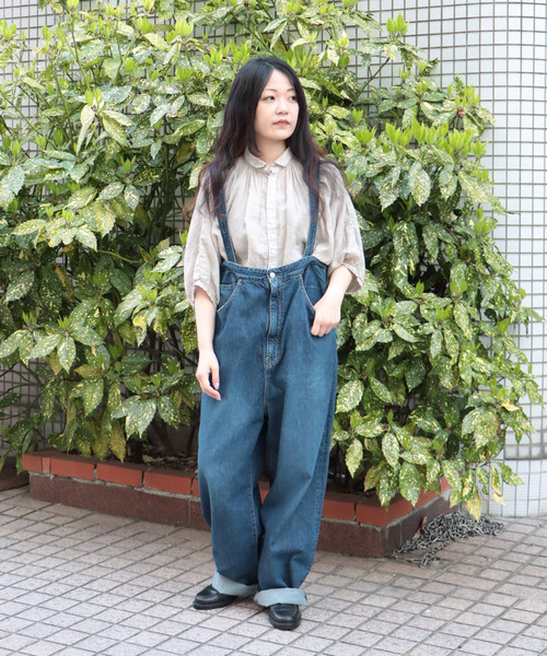 OMNIGOD womens / オムニゴッド] 10ozデニム 5Pハンギングパンツ