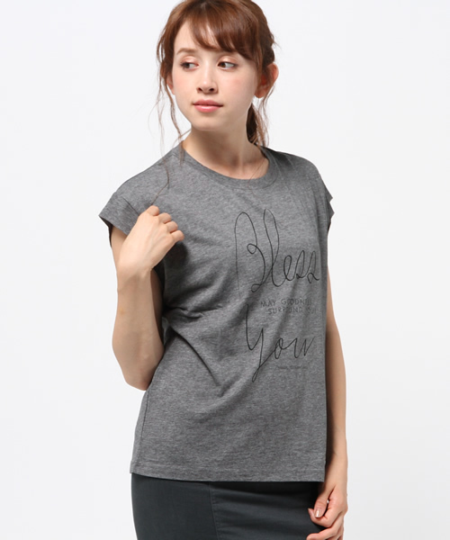 OUTLET(アウトレット)の「【Sheta】リミテッドTシャツ(Tシャツ/カットソー・レディース・グレー・FREE)」の1枚目の写真
