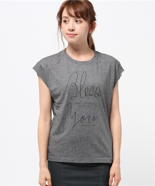 OUTLET(アウトレット)の「【Sheta】リミテッドTシャツ(Tシャツ/カットソー・レディース・グレー・FREE)」の2枚目の写真