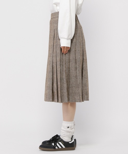 3.3 Field Trip （3.3フィールドトリップ）の「3.3 Field Trip／チェックミディスカート（バックゴム）（スカート・レディース・ブラウン/チャコール・FREE）」の20枚目の写真