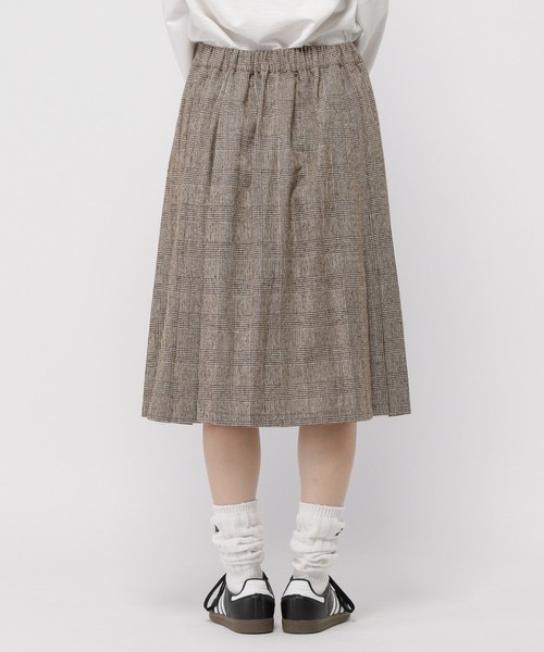 3.3 Field Trip （3.3フィールドトリップ）の「3.3 Field Trip／チェックミディスカート（バックゴム）（スカート・レディース・ブラウン/チャコール・FREE）」の21枚目の写真