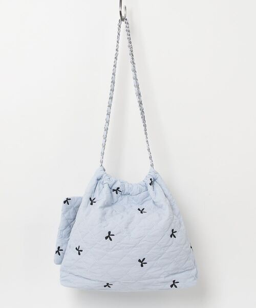 poiregnee（ポワニェ）の「［select］リボンキルティングバッグ（ショルダーバッグ・レディース・ホワイト/ブルー・FREE）」の11枚目の写真