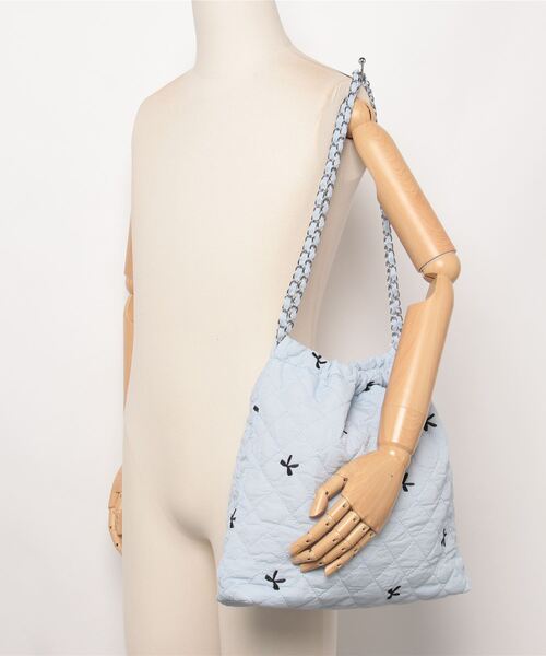 poiregnee（ポワニェ）の「［select］リボンキルティングバッグ（ショルダーバッグ・レディース・ホワイト/ブルー・FREE）」の15枚目の写真