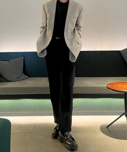 Otte(オッテ)の「retoro stylish slacks(スラックス・メンズ・ブラック・MEDIUM/SMALL/LARGE/X-LARGE)」の2枚目の写真