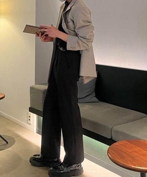 Otte(オッテ)の「retoro stylish slacks(スラックス・メンズ・ブラック・MEDIUM/SMALL/LARGE/X-LARGE)」の3枚目の写真