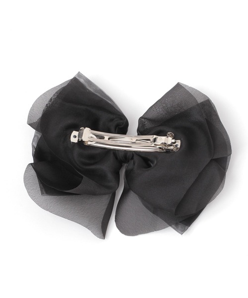 niko and...（ニコアンド）の「BIGリボンバレッタ（バレッタ/ヘアクリップ・レディース・ブラック・0）」の4枚目の写真