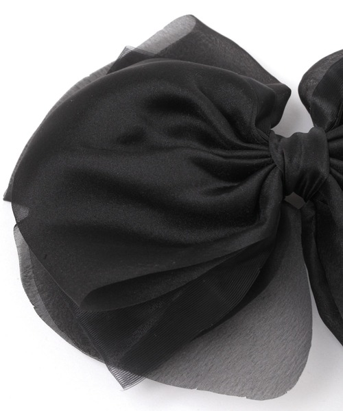 niko and...（ニコアンド）の「BIGリボンバレッタ（バレッタ/ヘアクリップ・レディース・ブラック・0）」の3枚目の写真