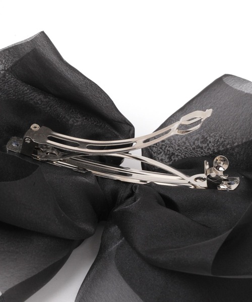 niko and...（ニコアンド）の「BIGリボンバレッタ（バレッタ/ヘアクリップ・レディース・ブラック・0）」の2枚目の写真