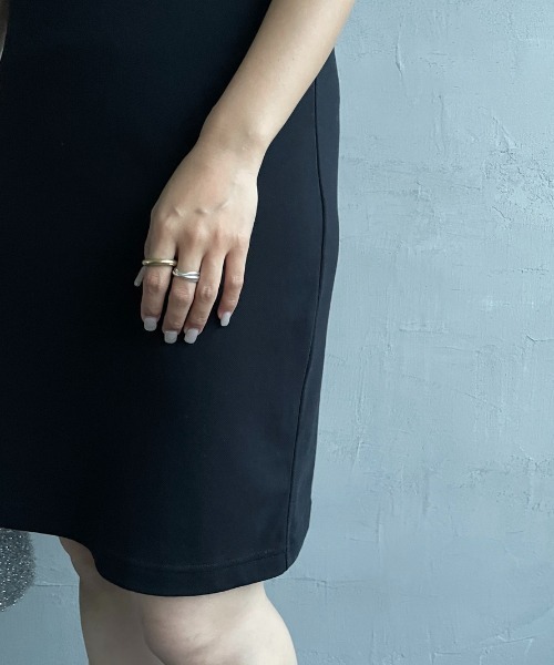 FRED PERRY（フレッドペリー）の「[FRED PERRY/フレッドペリー] ツインティップライン ポロワンピース（ワンピース・レディース・ブラック/ネイビー・10）」の8枚目の写真