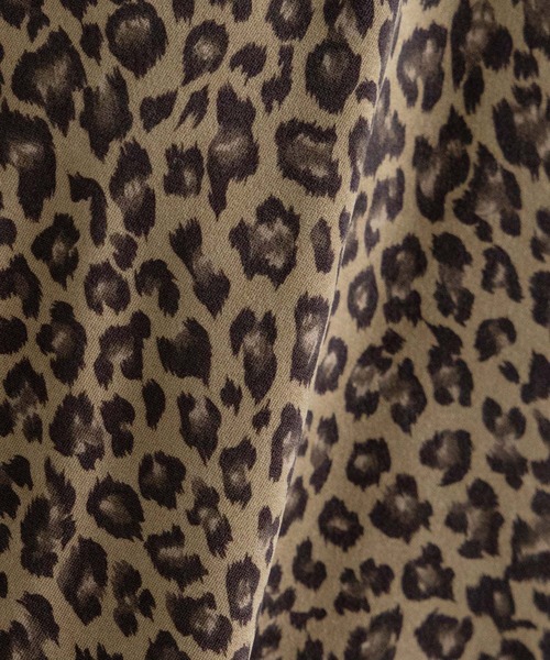 RAGEBLUE（レイジブルー）の「袖リボン/レオパードルーズシャツ（シャツ/ブラウス・レディース・ベージュ/ブラウン・FREE）」の8枚目の写真