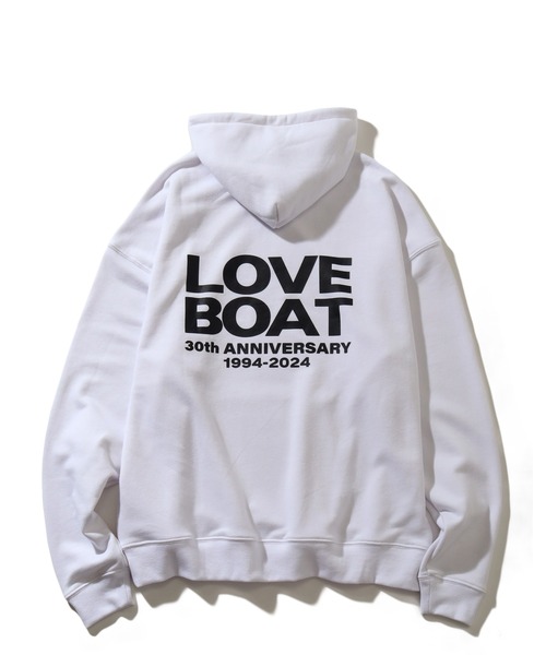 LOVE BOAT（ラブ・ボート）の「【Disney/ディズニー】×【LOVE BOAT/ラブボート】オーバーサイズ 裏毛 プルオーバーパーカー（パーカー・レディース・ブラック/ホワイト・L/XL/M）」の4枚目の写真
