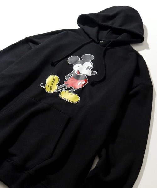 LOVE BOAT（ラブ・ボート）の「【Disney/ディズニー】×【LOVE BOAT/ラブボート】オーバーサイズ 裏毛 プルオーバーパーカー（パーカー・レディース・ブラック/ホワイト・L/XL/M）」の9枚目の写真