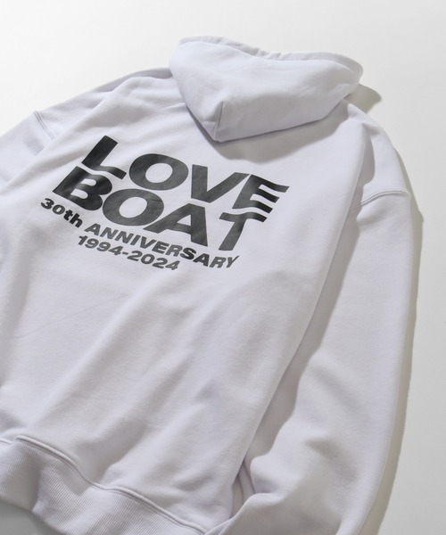 LOVE BOAT（ラブ・ボート）の「【Disney/ディズニー】×【LOVE BOAT/ラブボート】オーバーサイズ 裏毛 プルオーバーパーカー（パーカー・レディース・ブラック/ホワイト・L/XL/M）」の8枚目の写真