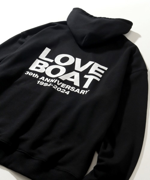 LOVE BOAT（ラブ・ボート）の「【Disney/ディズニー】×【LOVE BOAT/ラブボート】オーバーサイズ 裏毛 プルオーバーパーカー（パーカー・レディース・ブラック/ホワイト・L/XL/M）」の10枚目の写真