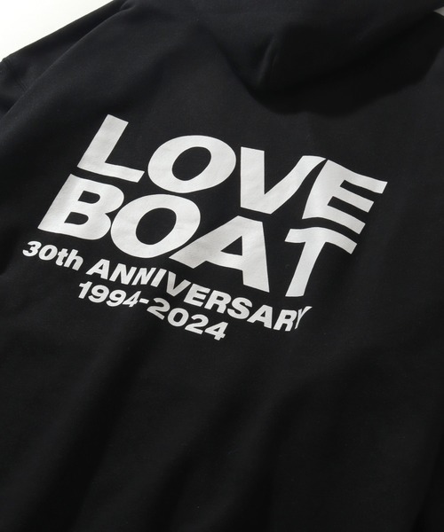 LOVE BOAT（ラブ・ボート）の「【Disney/ディズニー】×【LOVE BOAT/ラブボート】オーバーサイズ 裏毛 プルオーバーパーカー（パーカー・レディース・ブラック/ホワイト・L/XL/M）」の12枚目の写真