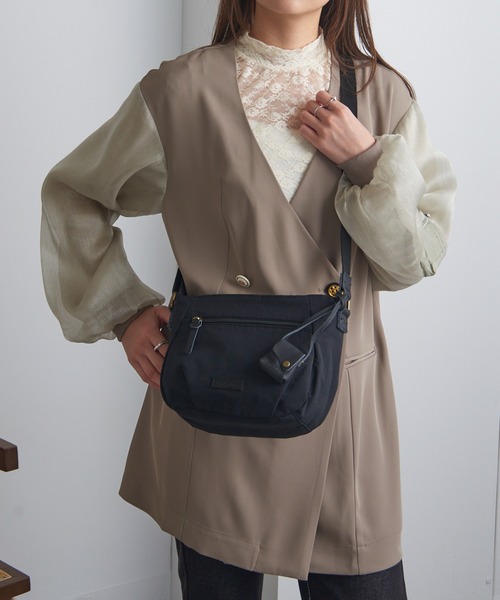 toleur（トーラ）の「【toleur】コットンナイロンショルダー 11959 ※（ショルダーバッグ・レディース・ブラック/ライトグレー/イエロー/カーキ・FREE）」の21枚目の写真