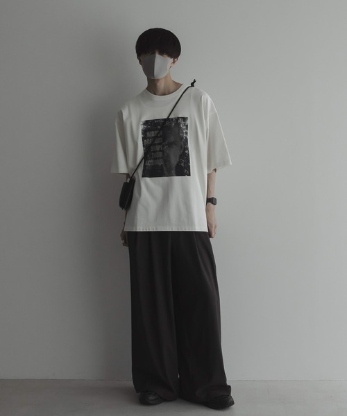 remer（リメール）の「loose graphic over Tee / ルーズグラフィックオーバーTシャツ（Tシャツ/カットソー・メンズ・ブラック系その他/ホワイト系その他/ホワイト系その他2/ブラック系その他3/ブラック系その他2/ホワイト系その他3・X-SMALL/SMALL/MEDIUM/LARGE）」の18枚目の写真