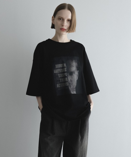 remer（リメール）の「loose graphic over Tee / ルーズグラフィックオーバーTシャツ（Tシャツ/カットソー・メンズ・ブラック系その他/ホワイト系その他/ホワイト系その他2/ブラック系その他3/ブラック系その他2/ホワイト系その他3・X-SMALL/SMALL/MEDIUM/LARGE）」の21枚目の写真