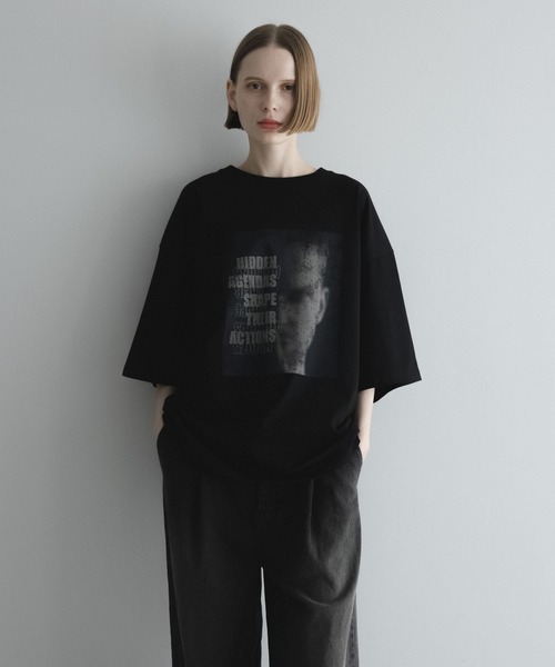 remer（リメール）の「loose graphic over Tee / ルーズグラフィックオーバーTシャツ（Tシャツ/カットソー・メンズ・ブラック系その他/ホワイト系その他/ホワイト系その他2/ブラック系その他3/ブラック系その他2/ホワイト系その他3・X-SMALL/SMALL/MEDIUM/LARGE）」の22枚目の写真