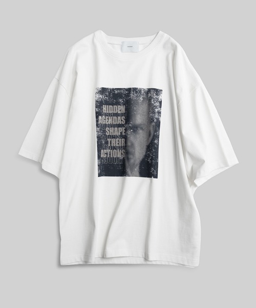 remer（リメール）の「loose graphic over Tee / ルーズグラフィックオーバーTシャツ（Tシャツ/カットソー・メンズ・ブラック系その他/ホワイト系その他/ホワイト系その他2/ブラック系その他3/ブラック系その他2/ホワイト系その他3・X-SMALL/SMALL/MEDIUM/LARGE）」の8枚目の写真