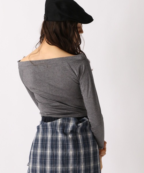 FOREVER 21（フォーエバー トゥエンティーワン）の「【2025SS】タイ付きロゴロングTシャツ（Tシャツ/カットソー・レディース・チャコールグレー/ベージュ・FREE）」の20枚目の写真