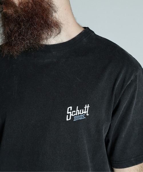 Schott(ショット)の「Schott/ショット/SNOWWASH T-SHIRT Schott BROS./スノーウォッシュ Tシャツ ショットブロス(Tシャツ/カットソー・メンズ・グレー/ブラック/ベージュ・2XL/XL/L/M)」の12枚目の写真