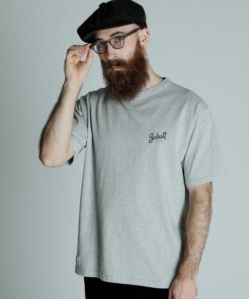 Schott(ショット)の「Schott/ショット/SNOWWASH T-SHIRT Schott BROS./スノーウォッシュ Tシャツ ショットブロス(Tシャツ/カットソー・メンズ・グレー/ブラック/ベージュ・2XL/XL/L/M)」の7枚目の写真