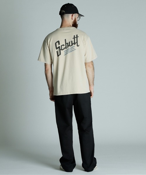 Schott(ショット)の「Schott/ショット/SNOWWASH T-SHIRT Schott BROS./スノーウォッシュ Tシャツ ショットブロス(Tシャツ/カットソー・メンズ・グレー/ブラック/ベージュ・2XL/XL/L/M)」の19枚目の写真