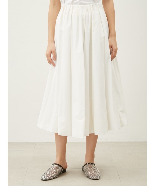 Mila Owen（ミラオーウェン）の「ウエストゴム2サイズバルーンスカート【手洗い可能】（スカート・レディース・ブルー/ホワイト/ブラック・1/0）」の17枚目の写真