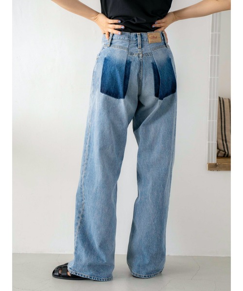お値下げ！Ungrid＊リメイクデザインルーズデニム26インチ セール】リメイクデザインルーズデニム（デニムパンツ）｜Ungrid（アン