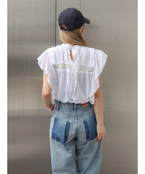 Ungrid(アングリッド)の「リメイクデザインルーズデニム(デニムパンツ・レディース・ブルー/ブラック・24inch/26inch/23inch/25inch)」の16枚目の写真