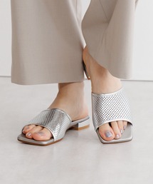 HIMIKO | 【Made in Japan】【HIMIKO】パンチングレザーフラットミュールサンダル/651214(サンダル)