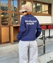 HTH（エイチティーエイチ）の「stitch stand cardigan（カーディガン/ボレロ）」