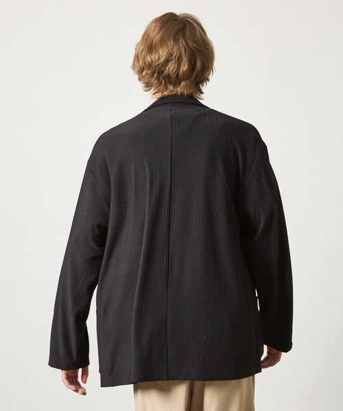 セットアップ対応】プリーツ イージー ジャケット（テーラード