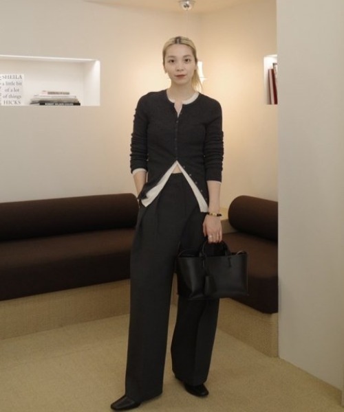 TODAYFUL（トゥデイフル）の「【TODAYFUL/トゥデイフル】Useful Leather Bag (M)/レザーバッグ（トートバッグ・レディース・ブラック・FREE）」の15枚目の写真