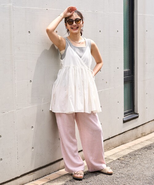 ✨SHARE SPIRIT✨カシュクールノースリーブチュニック