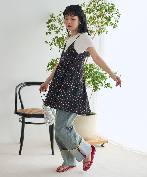 FREAK'S STORE(フリークスストア)の「インド カシュクールキャミソールチュニック(チュニック・レディース・オフホワイト/ピンク/ワイン/ブラック/ダークネイビー・フリ-)」の20枚目の写真