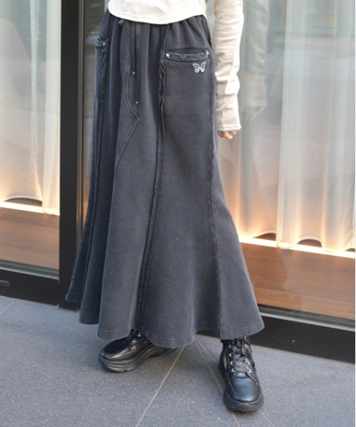 axes femme（アクシーズファム）の「スウェットマーメイドスカート（スカート・レディース・ブラック/グレー/カーキ・FREE）」の2枚目の写真