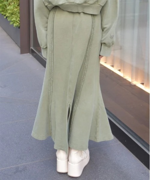 axes femme（アクシーズファム）の「スウェットマーメイドスカート（スカート・レディース・ブラック/グレー/カーキ・FREE）」の6枚目の写真