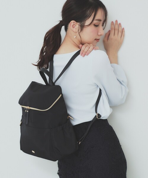 バックパック・リュック MOIFAIRE MOIFAIRE FUR BACKPACK BEGIE セール】フェイクレザーバックパック/リュック/ムラ染め風レザー