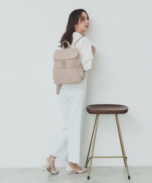 index（インデックス）の「プチリボンモチーフ付きリュック（バックパック/リュック・レディース・ベージュ/ブラック・00）」の6枚目の写真