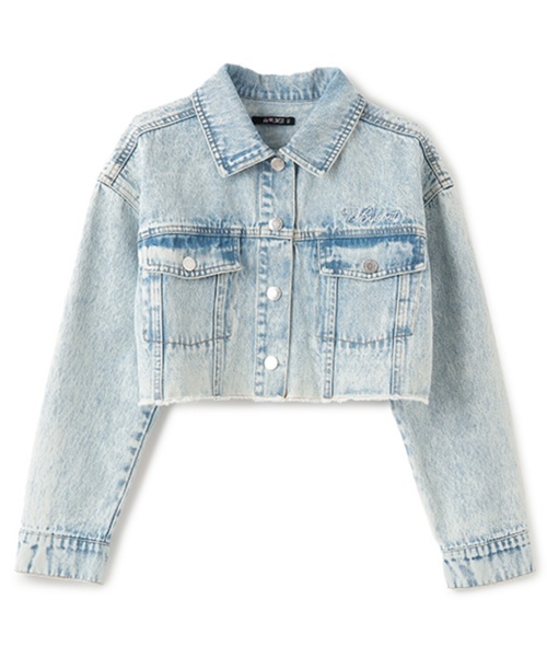 by LOVEiT（バイラビット）の「【ニコ☆プチ掲載】Gジャン（デニムジャケット・キッズ・ピンク/サックスブルー・150cm/120cm/130cm/140cm/160cm）」の10枚目の写真