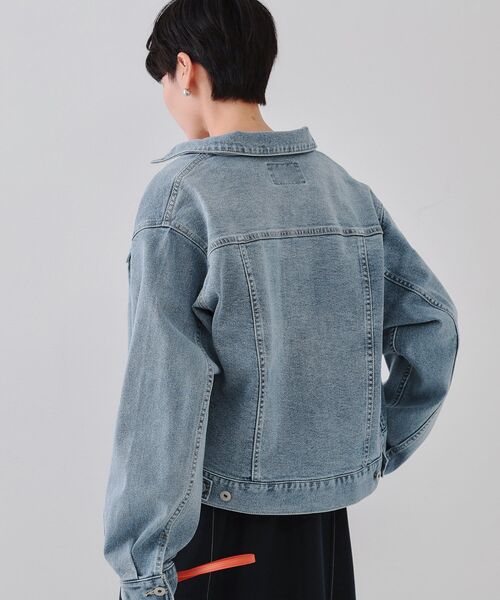 OPAQUE.CLIP（オペークドットクリップ）の「ストレッチデニムジャケット【洗濯機洗い可】（デニムジャケット・レディース・ネイビー/ブルー系その他/ブルー・40/38）」の10枚目の写真