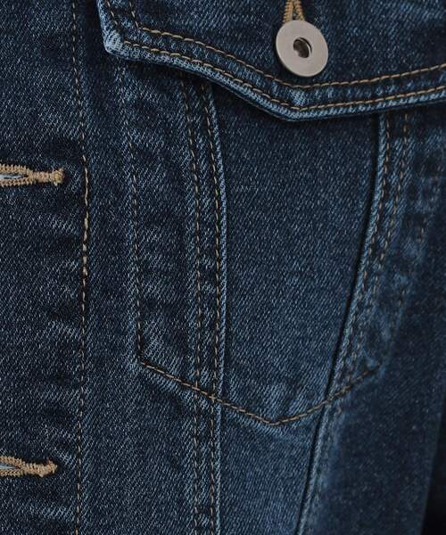 OPAQUE.CLIP（オペークドットクリップ）の「ストレッチデニムジャケット【洗濯機洗い可】（デニムジャケット・レディース・ネイビー/ブルー系その他/ブルー・40/38）」の17枚目の写真