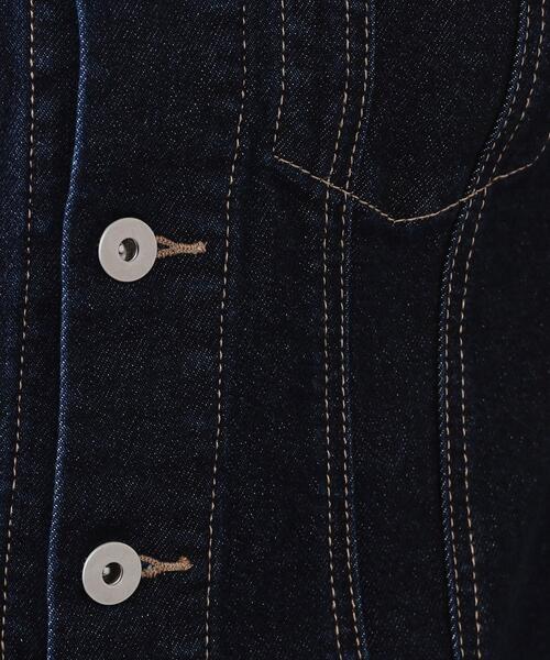 OPAQUE.CLIP（オペークドットクリップ）の「ストレッチデニムジャケット【洗濯機洗い可】（デニムジャケット・レディース・ネイビー/ブルー系その他/ブルー・40/38）」の21枚目の写真