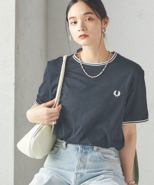 FRED PERRY フレッドペリー　Twin Tipped T-Shirt M FRED PERRY (フレッドペリー) Twin Tipped T-Shirt BLACK(102