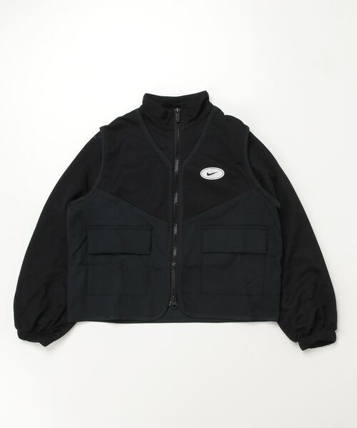 NIKE(ナイキ)の「ナイキ NIKE ナイキ G NSW ジャケット ダンス -PD(ブルゾン・キッズ・ブラック・130cm/140cm/150cm/160cm)」の1枚目の写真