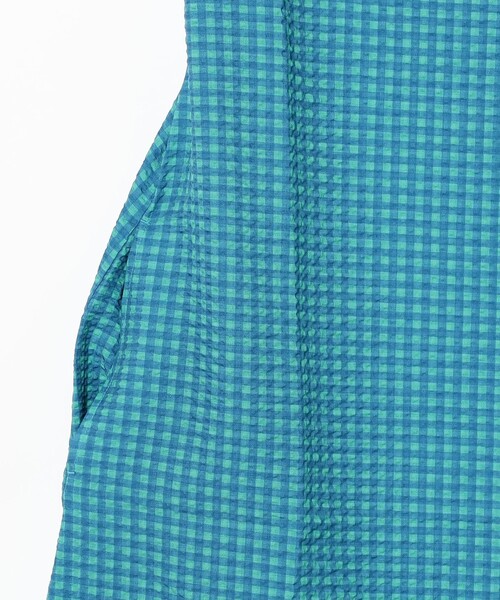 HELLY HANSEN(ヘリーハンセン)の「【別注】HELLY HANSEN / シアー サッカー ワンピース(ワンピース・レディース・ブラック/ロイヤルブルー・SMALL)」の10枚目の写真